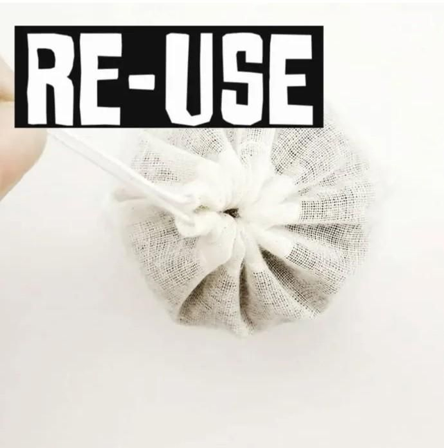 Reusable cotton tea bags set of 8