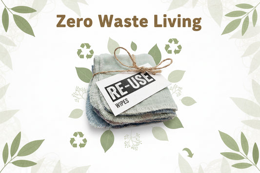 12 pure cotton reusable wipes