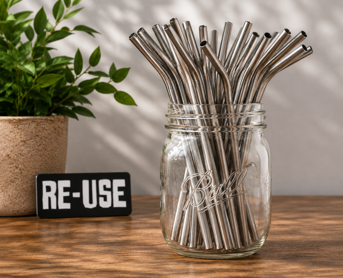 Stainless steel straw